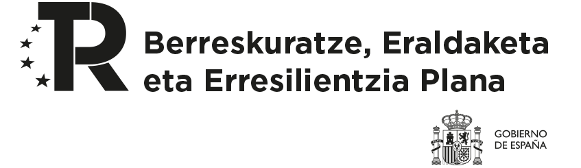 Berreskuratze, eraldaketa eta erresilientzia plana logo